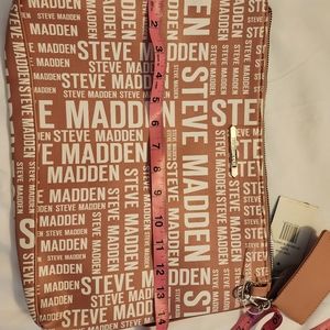 Steve madden cosmetic bag pink new